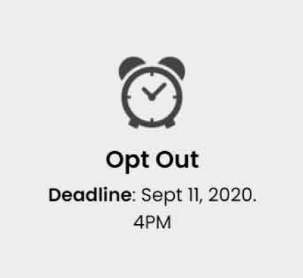 2020 Fall Term Health & Dental Add-on/Opt-out Deadline